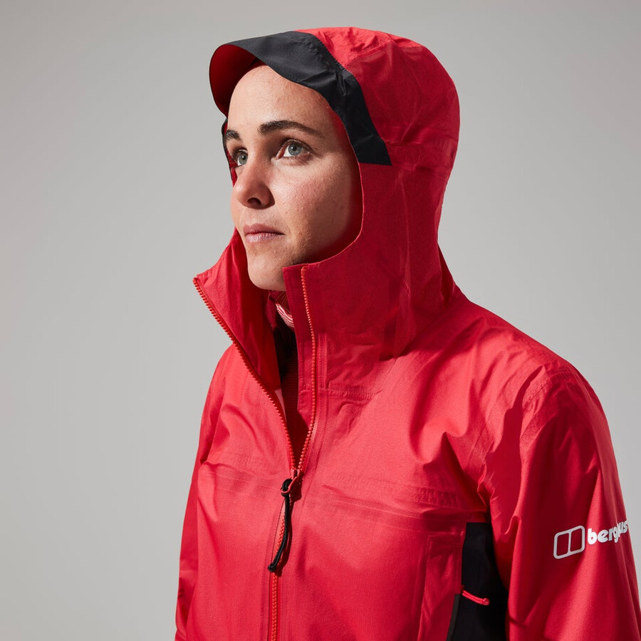 women s mtn guide hyper-alpha-jacke - rotschwarz berghaus
