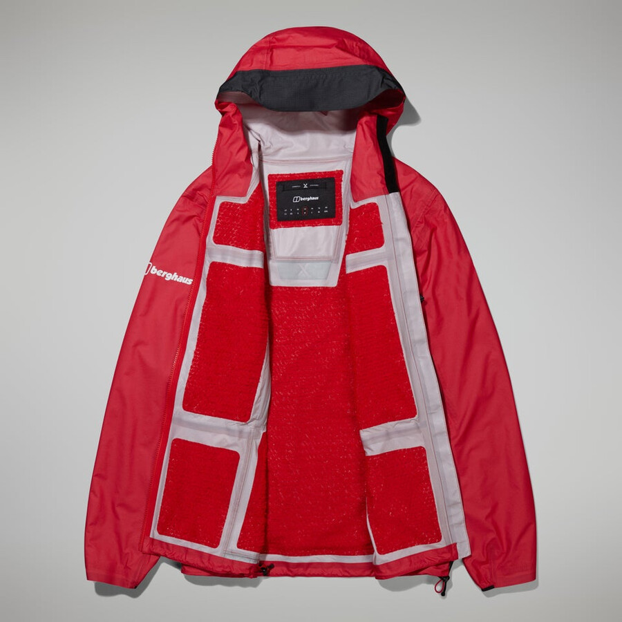 women s mtn guide hyper-alpha-jacke - rotschwarz berghaus