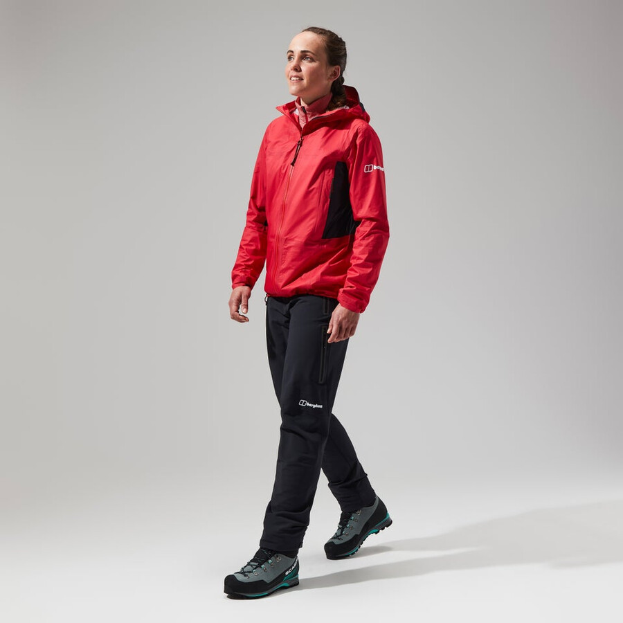 women s mtn guide hyper-alpha-jacke - rotschwarz berghaus