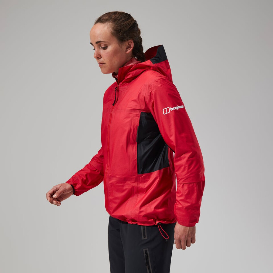 women s mtn guide hyper-alpha-jacke - rotschwarz berghaus