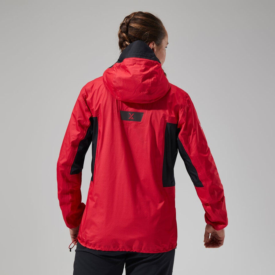 women s mtn guide hyper-alpha-jacke - rotschwarz berghaus