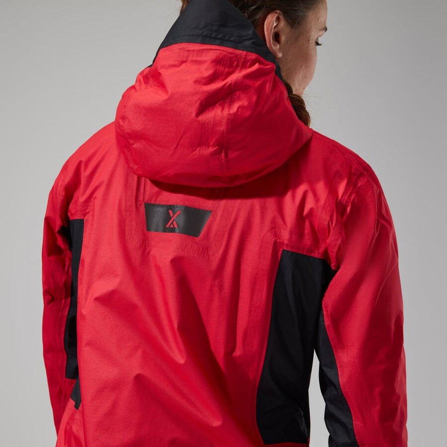 women s mtn guide hyper-alpha-jacke - rotschwarz berghaus