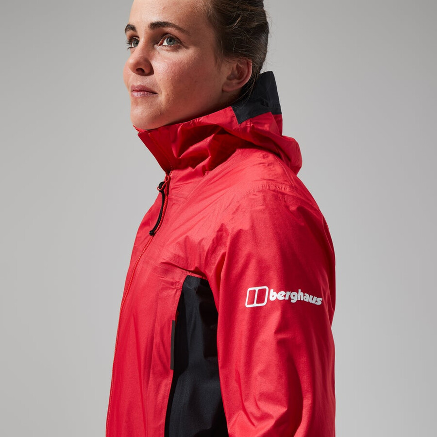 women s mtn guide hyper-alpha-jacke - rotschwarz berghaus