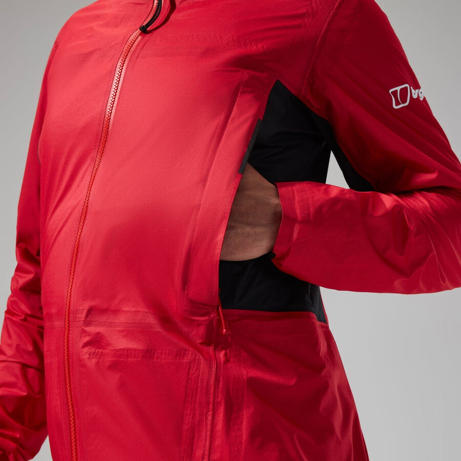 women s mtn guide hyper-alpha-jacke - rotschwarz berghaus