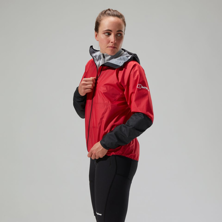 women s mtn guide hyper lt jacke - rotschwarz berghaus