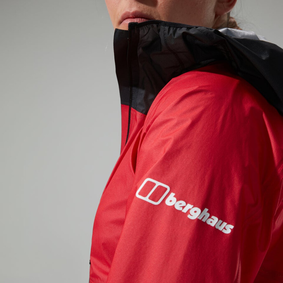 women s mtn guide hyper lt jacke - rotschwarz berghaus