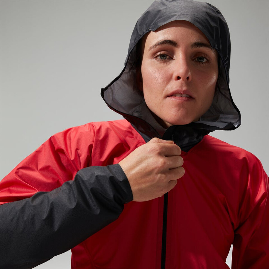 women s mtn guide hyper lt jacke - rotschwarz berghaus
