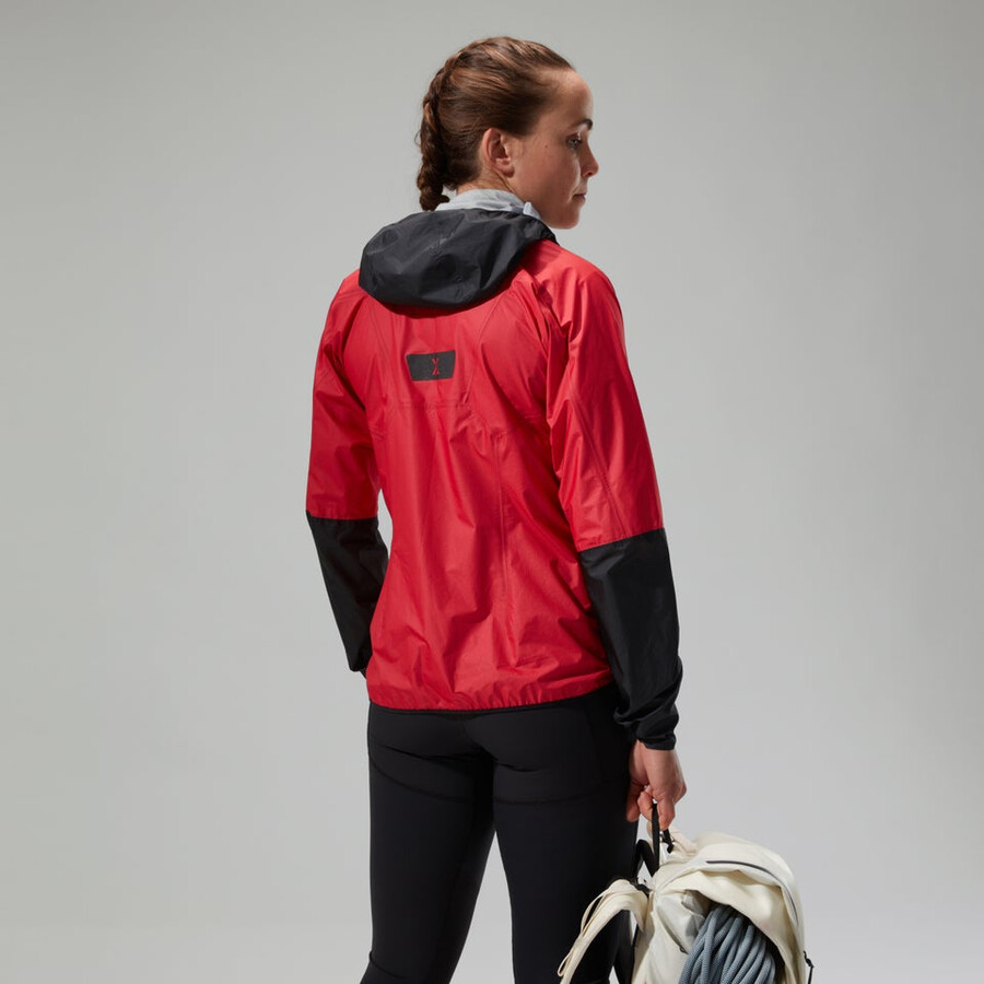 women s mtn guide hyper lt jacke - rotschwarz berghaus