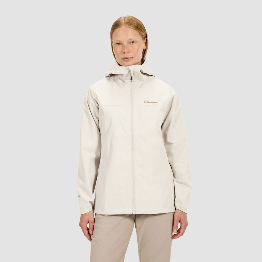 women s deluge pro 3.0-wasserdichte jacke - grau berghaus