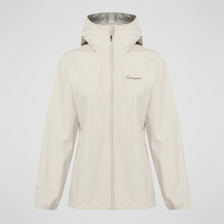 women s deluge pro 3.0-wasserdichte jacke - grau berghaus