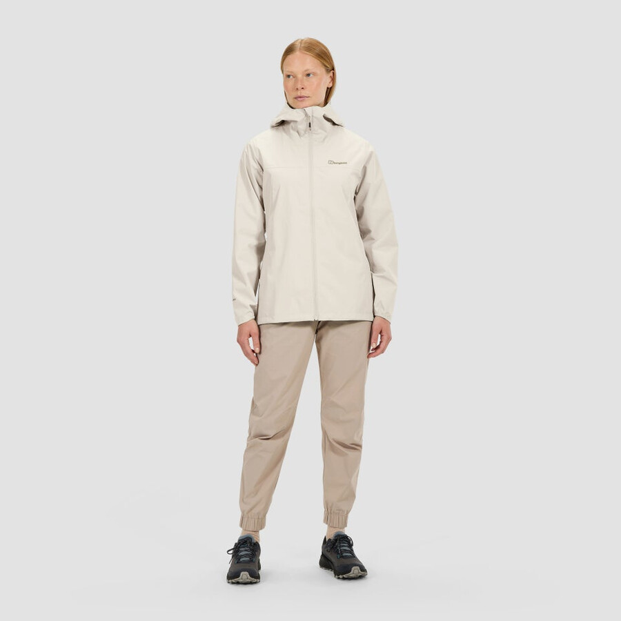 women s deluge pro 3.0-wasserdichte jacke - grau berghaus