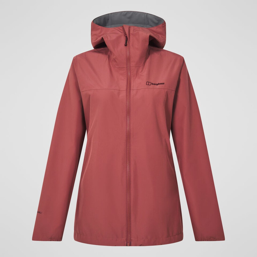 women s deluge pro 3.0 waterproof jacket - red berghaus