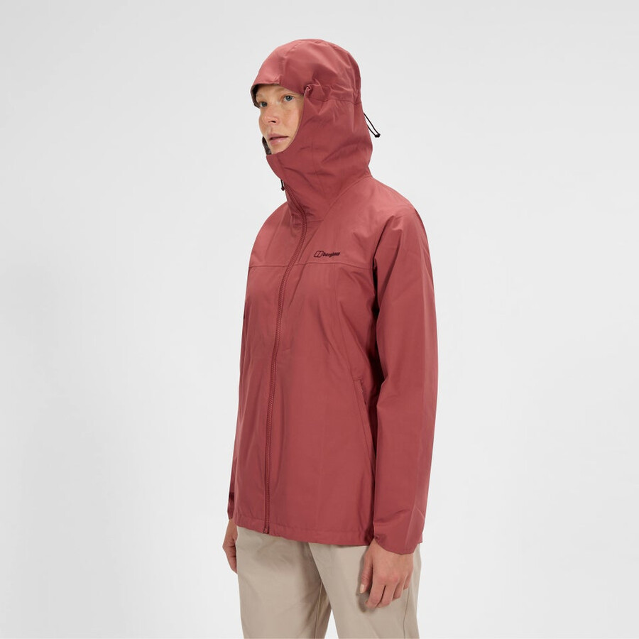 women s deluge pro 3.0 waterproof jacket - red berghaus