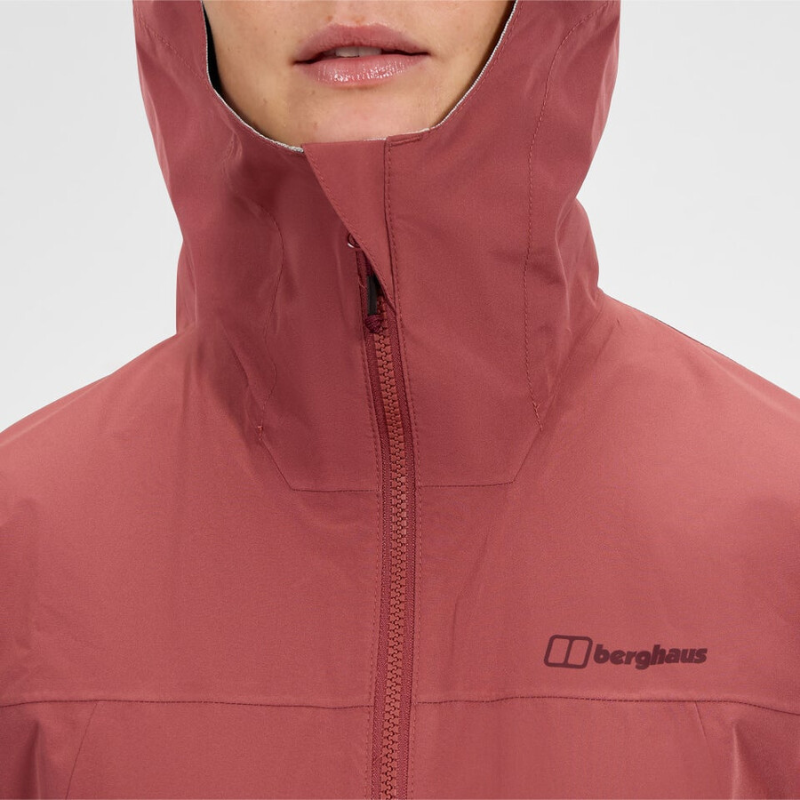 women s deluge pro 3.0 waterproof jacket - red berghaus