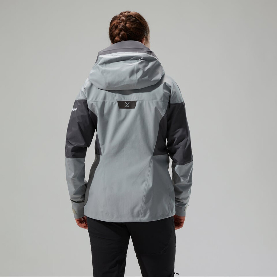 women s mtn guide alpine pro gore-tex-jacke - grau berghaus