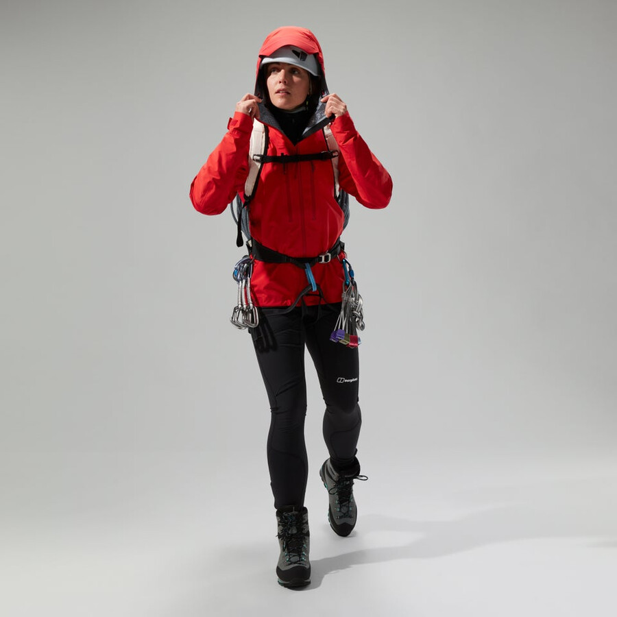women s mtn guide alpine pro gore-tex jacke - rot berghaus