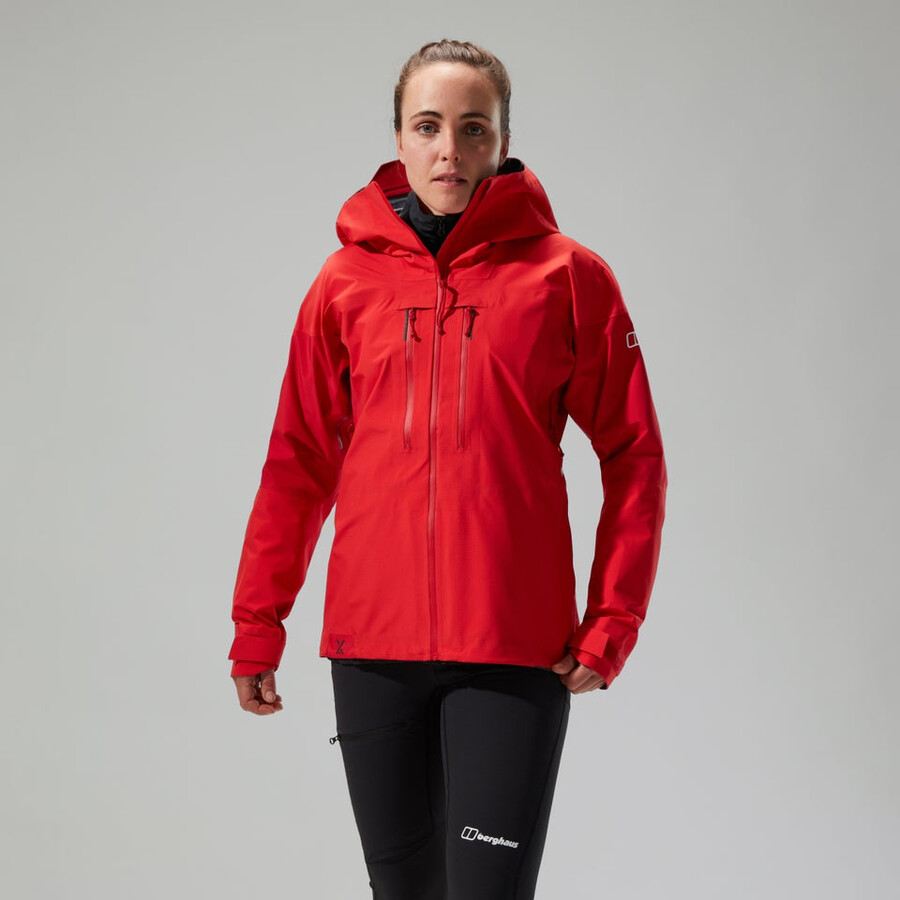 women s mtn guide alpine pro gore-tex jacke - rot berghaus