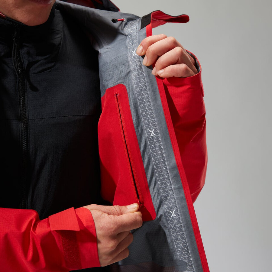 women s mtn guide alpine pro gore-tex jacke - rot berghaus