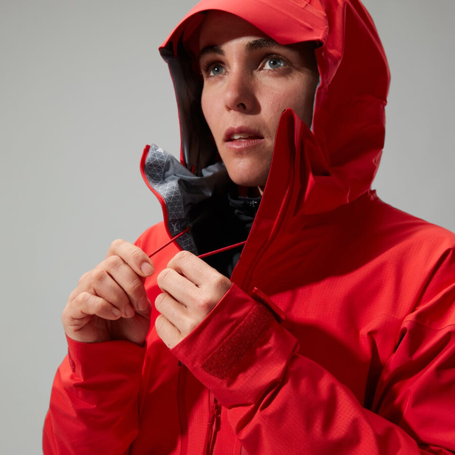 women s mtn guide alpine pro gore-tex jacke - rot berghaus