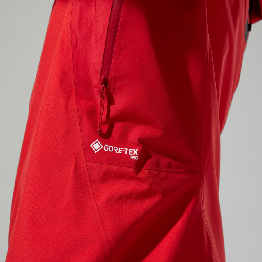 women s mtn guide alpine pro gore-tex jacke - rot berghaus