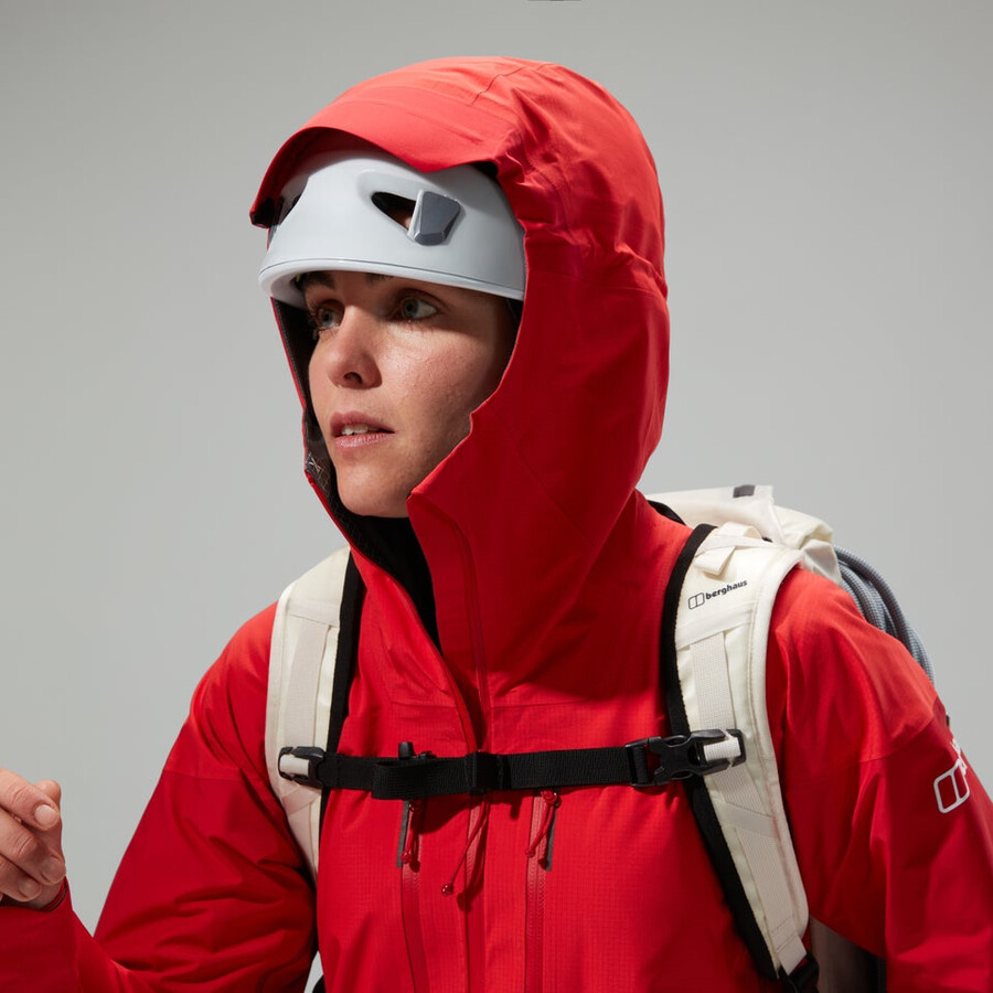 women s mtn guide alpine pro gore-tex jacke - rot berghaus