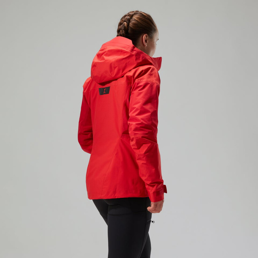 women s mtn guide alpine pro gore-tex jacke - rot berghaus