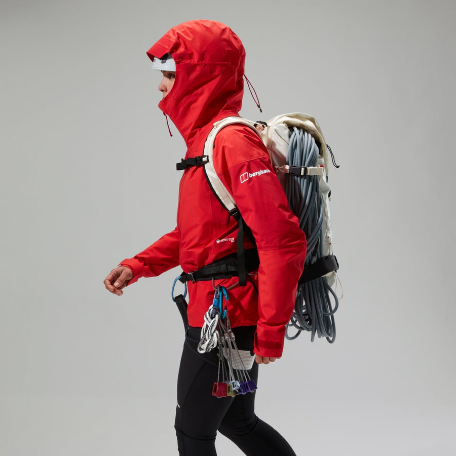 women s mtn guide alpine pro gore-tex jacke - rot berghaus