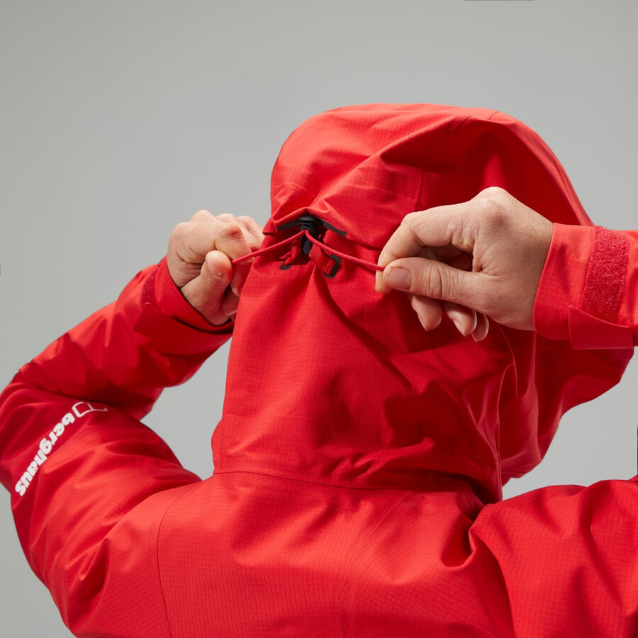 women s mtn guide alpine pro gore-tex jacke - rot berghaus