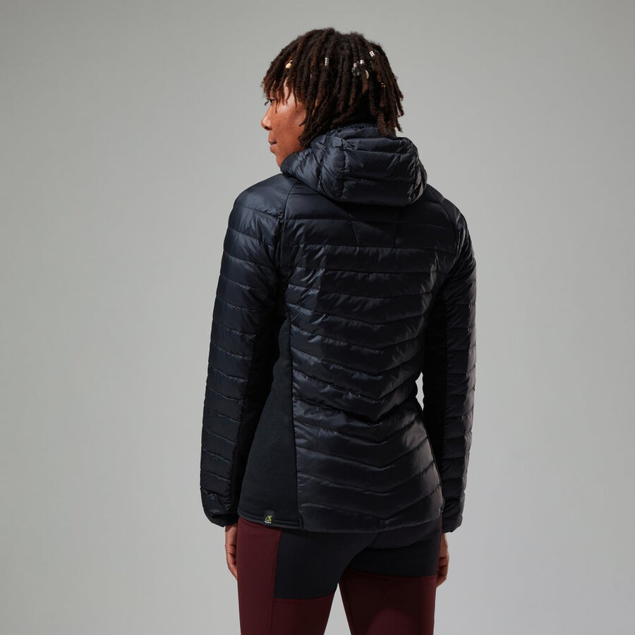 women s tephra 2.0 hooded insulated jacke schwarz berghaus