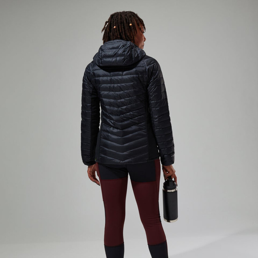women s tephra 2.0 hooded insulated jacke schwarz berghaus