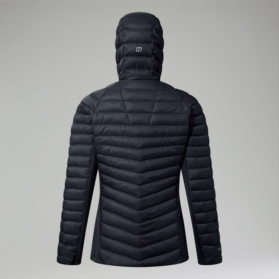 women s tephra 2.0 hooded insulated jacke schwarz berghaus