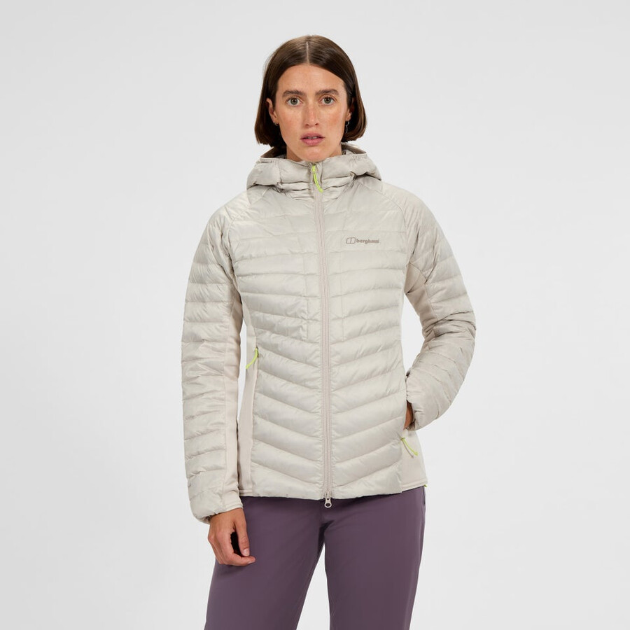 women s tephra 2.0 hooded insulated jacket - grey berghaus