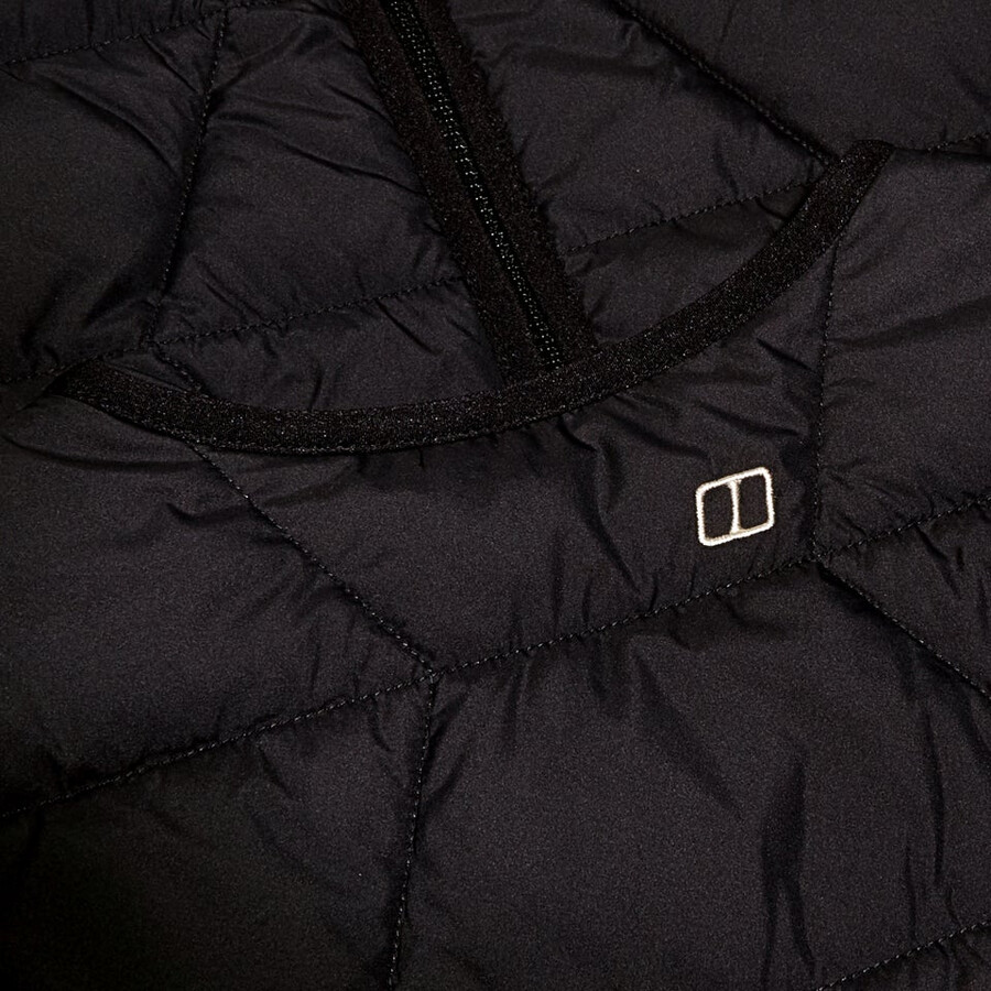frauen netherdene gesteppte wattierte jacke - schwarz berghaus