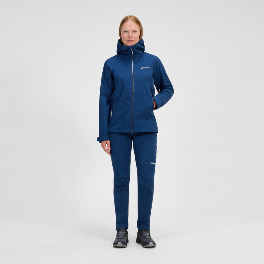 frauen s summit seeker gore-tex-jacke - blau berghaus