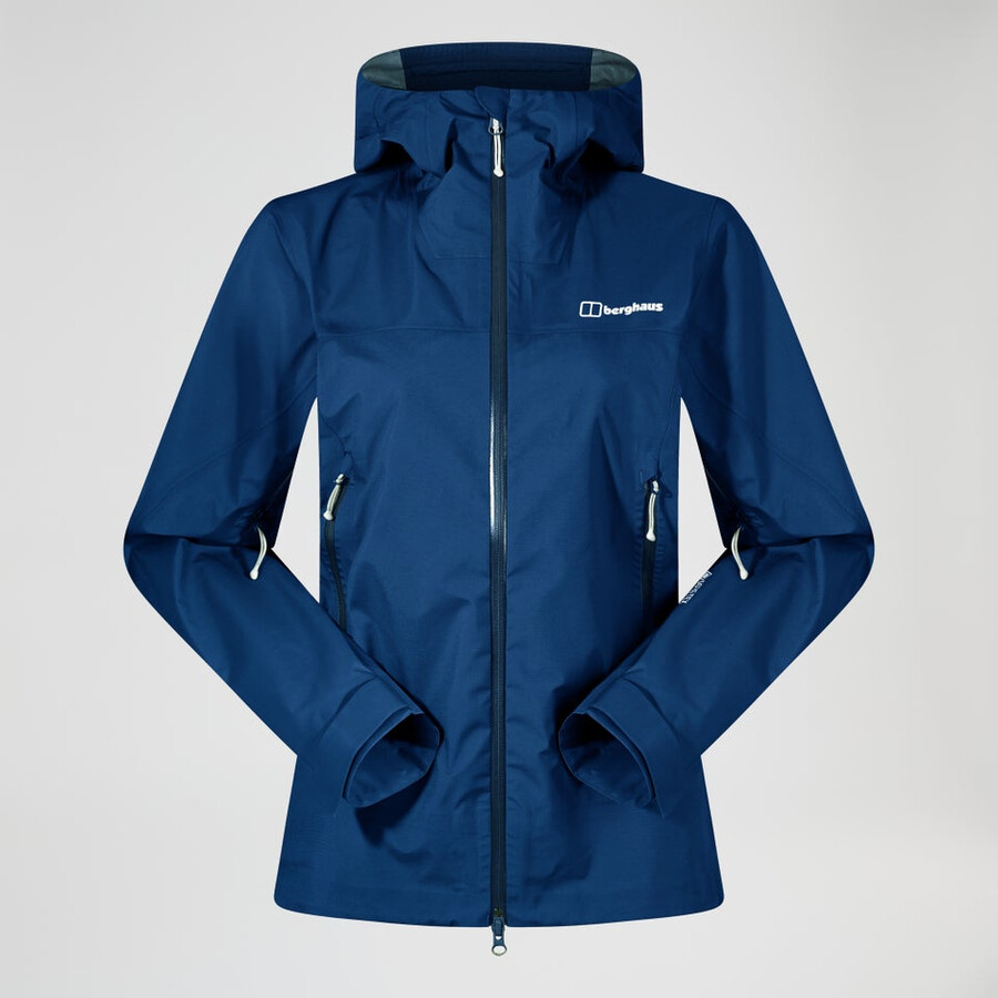frauen s summit seeker gore-tex-jacke - blau berghaus