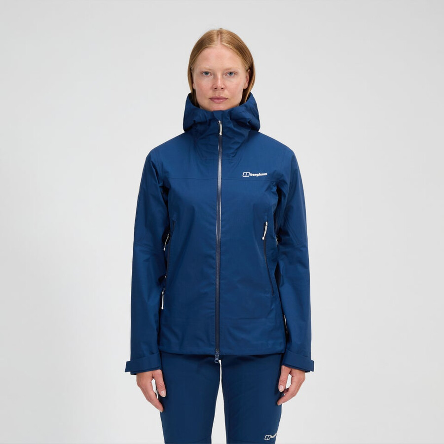 frauen s summit seeker gore-tex-jacke - blau berghaus