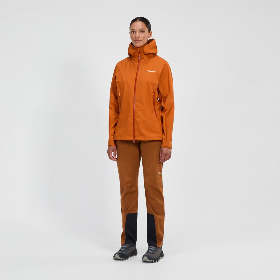 frauen s summit seeker gore-tex jacke - orange berghaus
