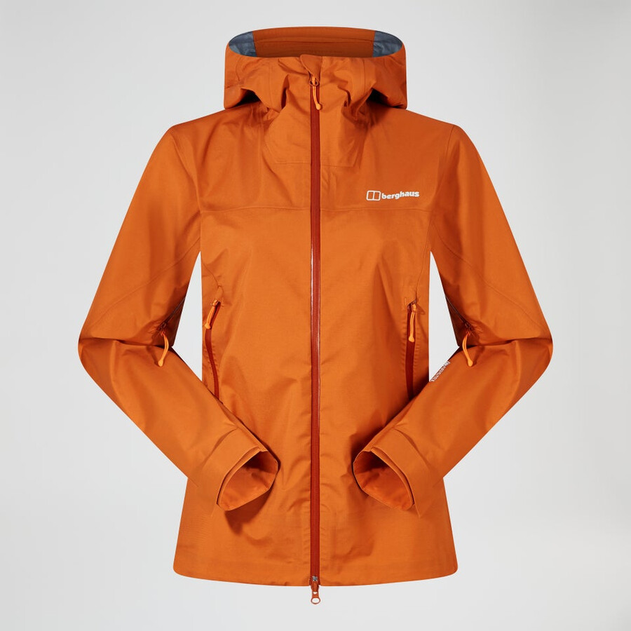 frauen s summit seeker gore-tex jacke - orange berghaus