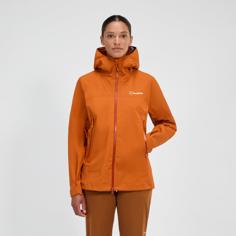 frauen s summit seeker gore-tex jacke - orange berghaus