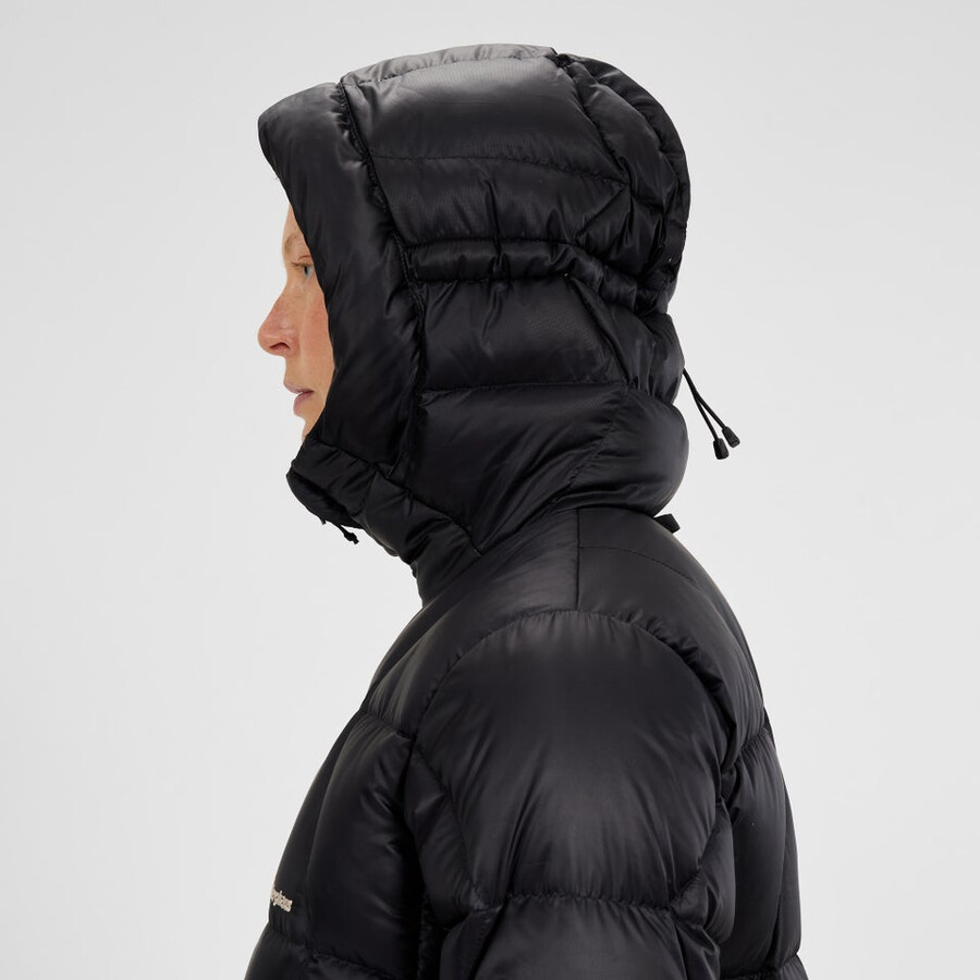 frauen explorer lange unten jacke - schwarz berghaus