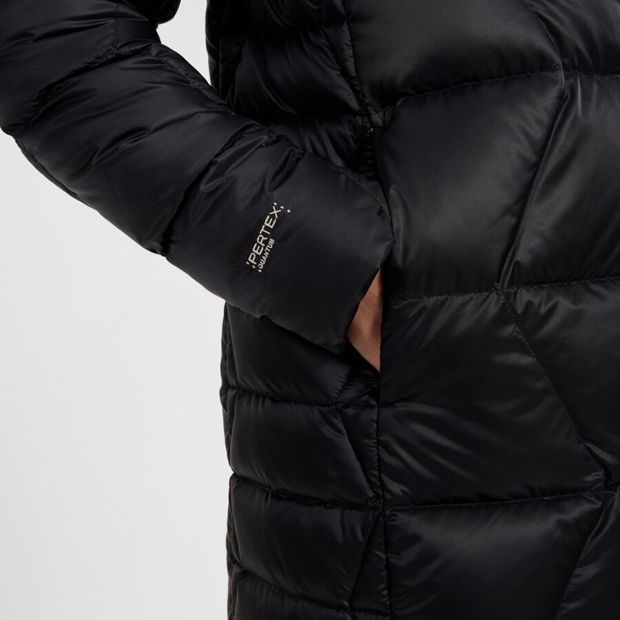 frauen explorer lange unten jacke - schwarz berghaus