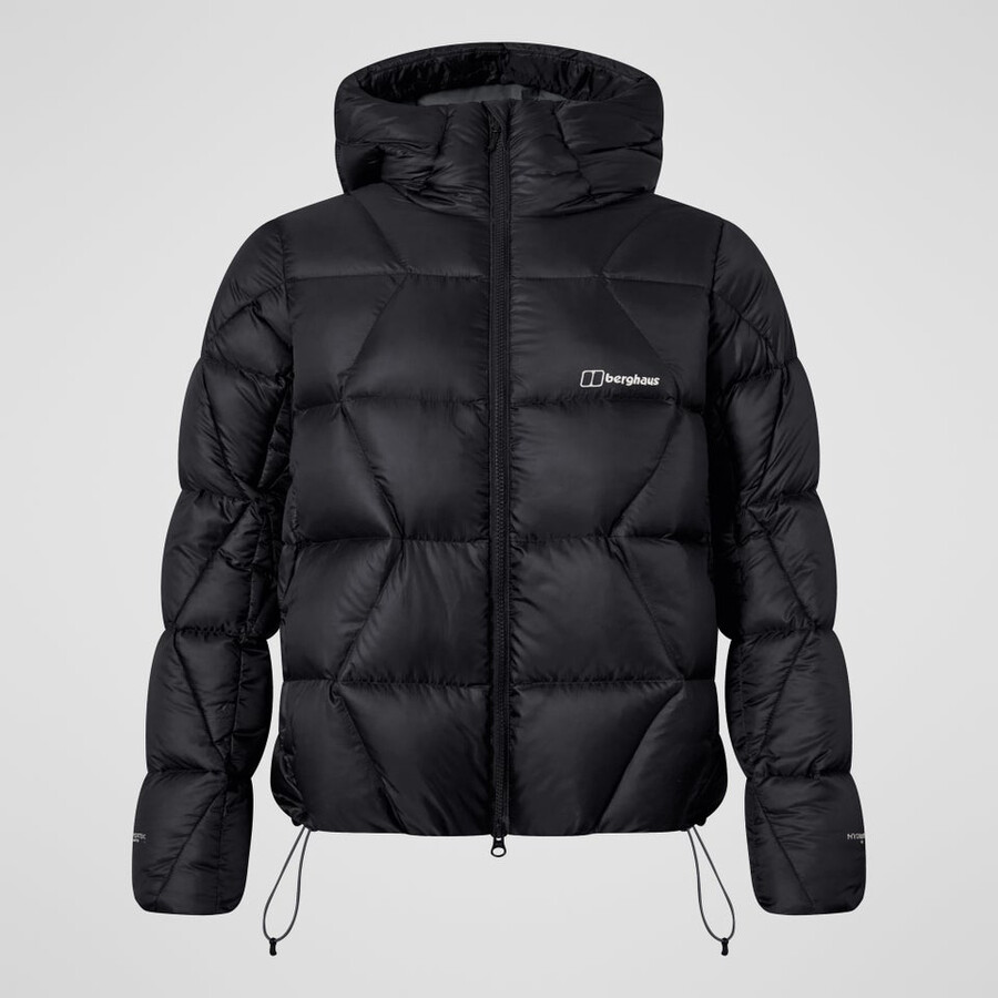 frauen explorer down jacket - black die berghaus