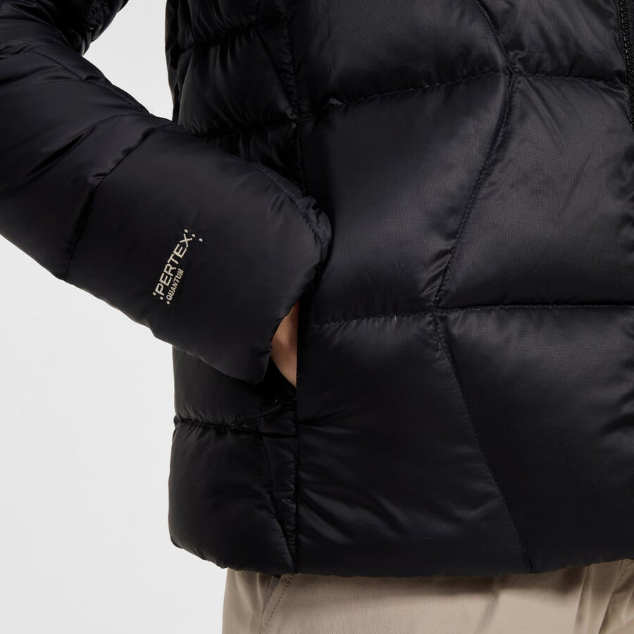 frauen explorer down jacket - black die berghaus