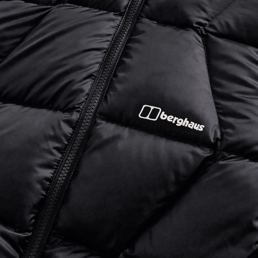 frauen explorer down jacket - black die berghaus