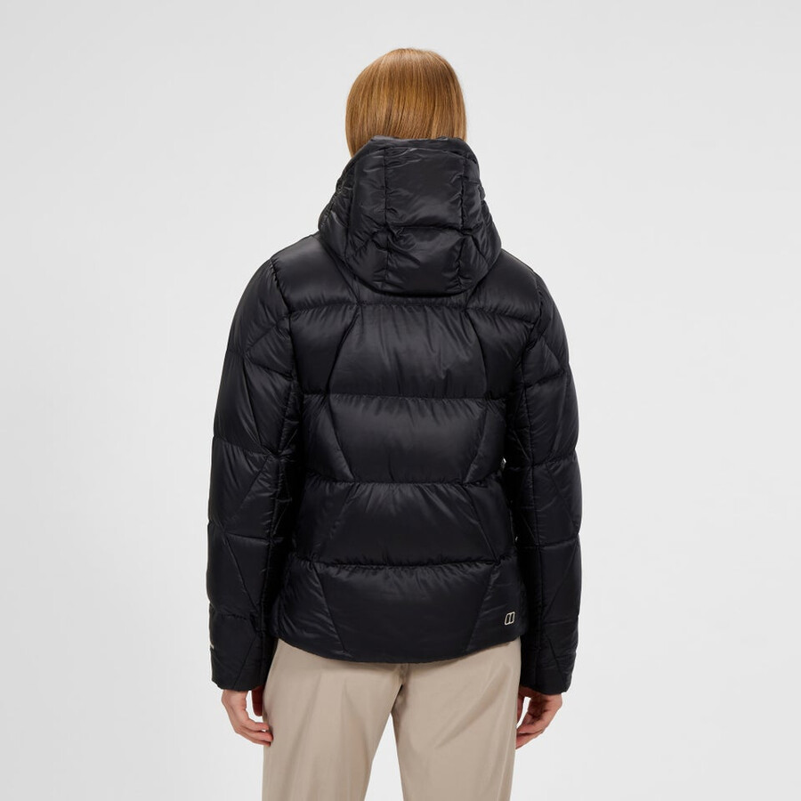 frauen explorer down jacket - black die berghaus