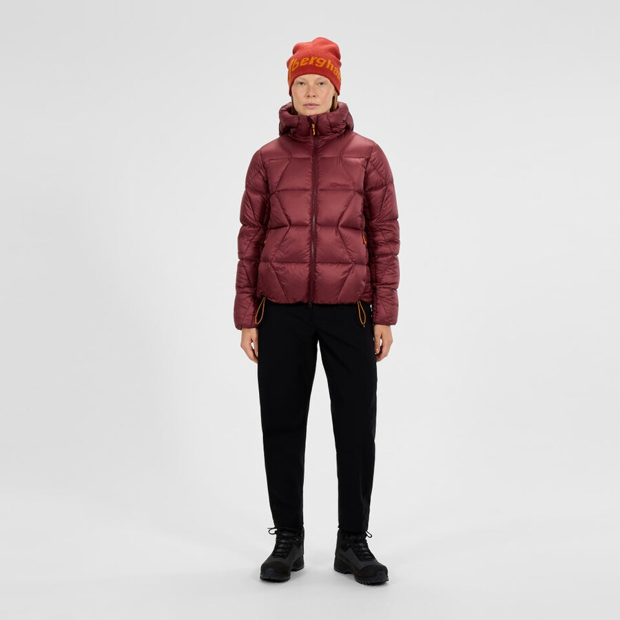 frauen explorer down jacket - red berghaus