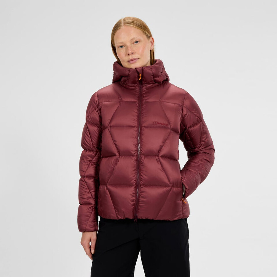 frauen explorer down jacket - red berghaus