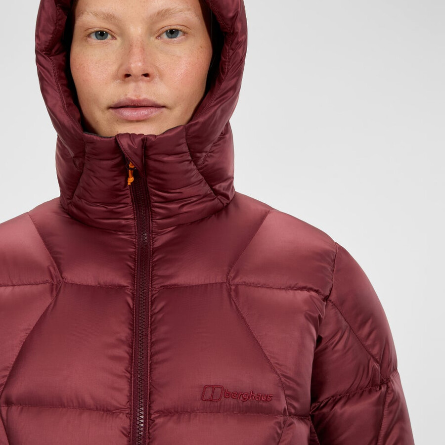 frauen explorer down jacket - red berghaus