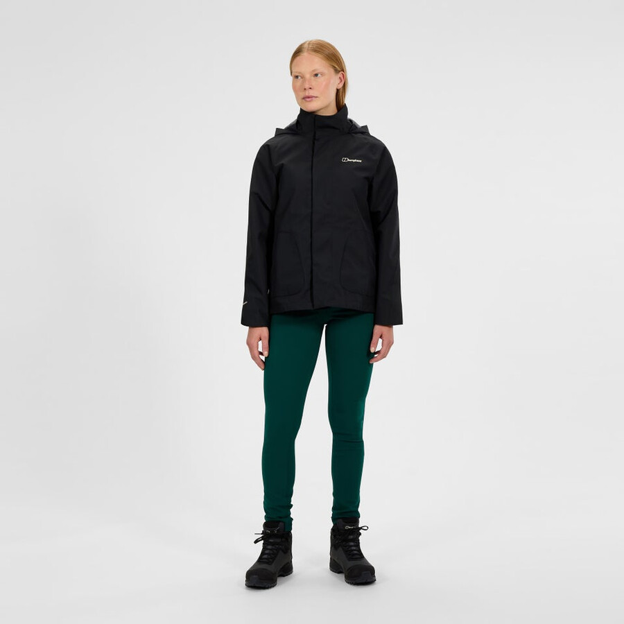 frauen sibsey parka - black die berghaus