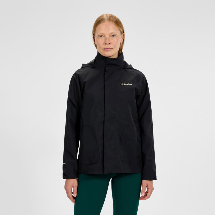 frauen sibsey parka - black die berghaus